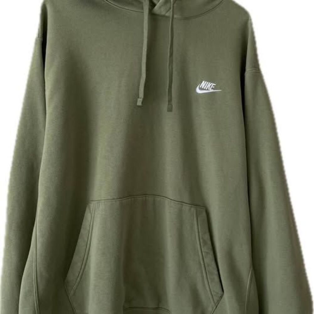 Nike Men's XXL cotton Hoodie in a greenish-gray or olive color.